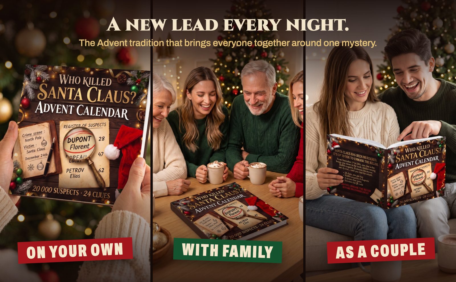 On your own, with family, as a couple